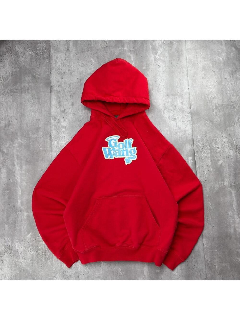 Y2K Red Golf Wang Tyler The Creator Boxy Skater Hoodie